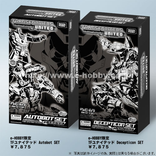HOBBY限定 トランスフォーマー ユナイテッド Desepticon SET eHobby Reveal Transformers United Autobot and Decepticon Sets